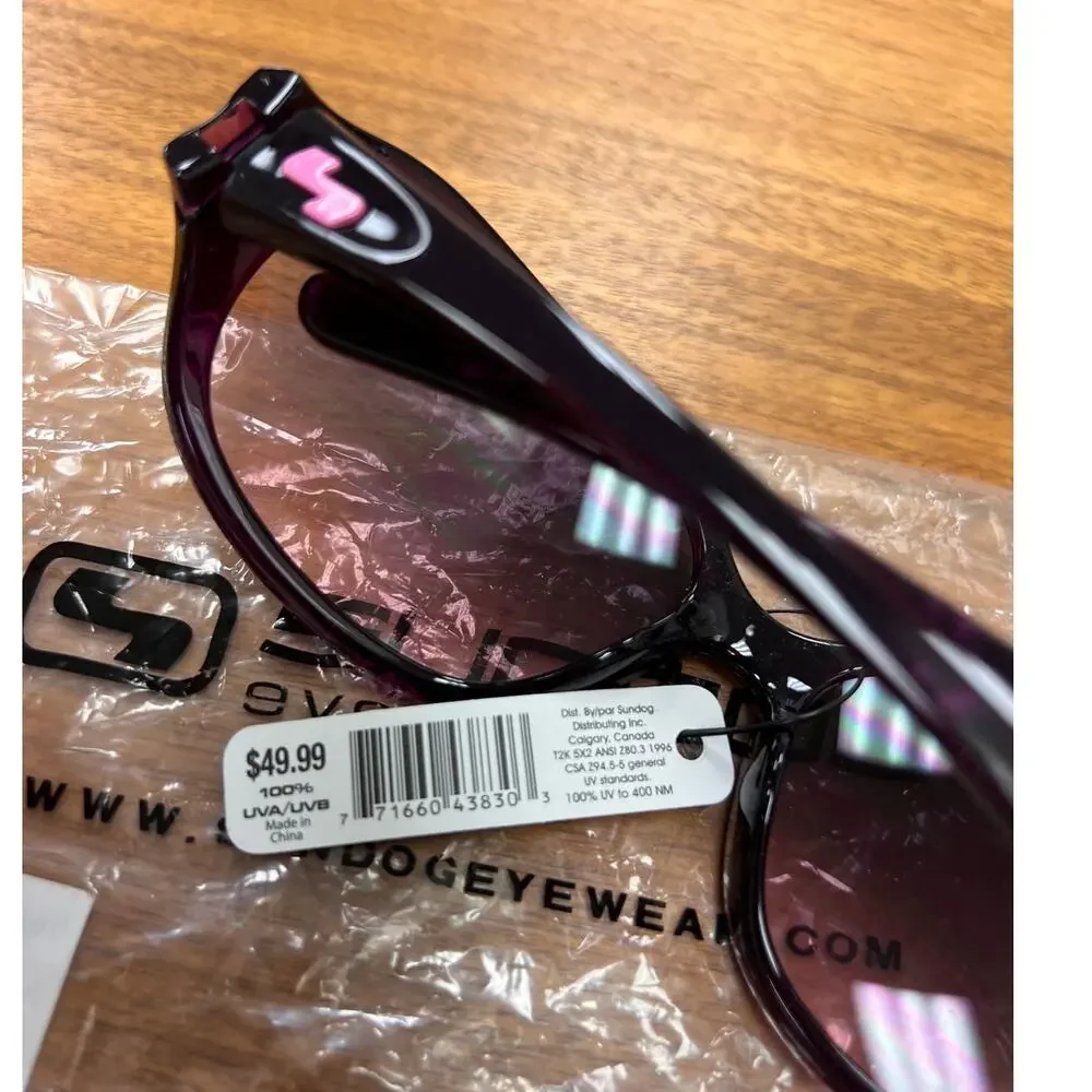 Sundog‎ Womens' Black Prelude Sunglasses NWT